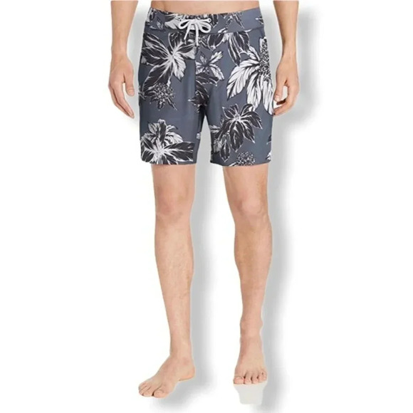 Goodthreads Trunks Stretch Plus Size BoardShort Men's Swimwear - Picture 1 of 12